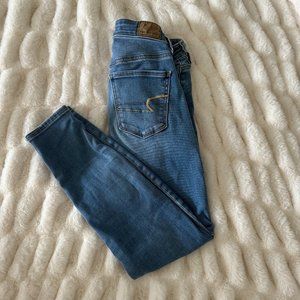 American Eagle Outfitters Hi Rise Jegging Light Blue/Size 0 X-Short